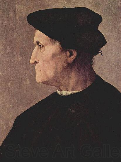 Jacopo Pontormo Profilportrat eines Mannes Germany oil painting art